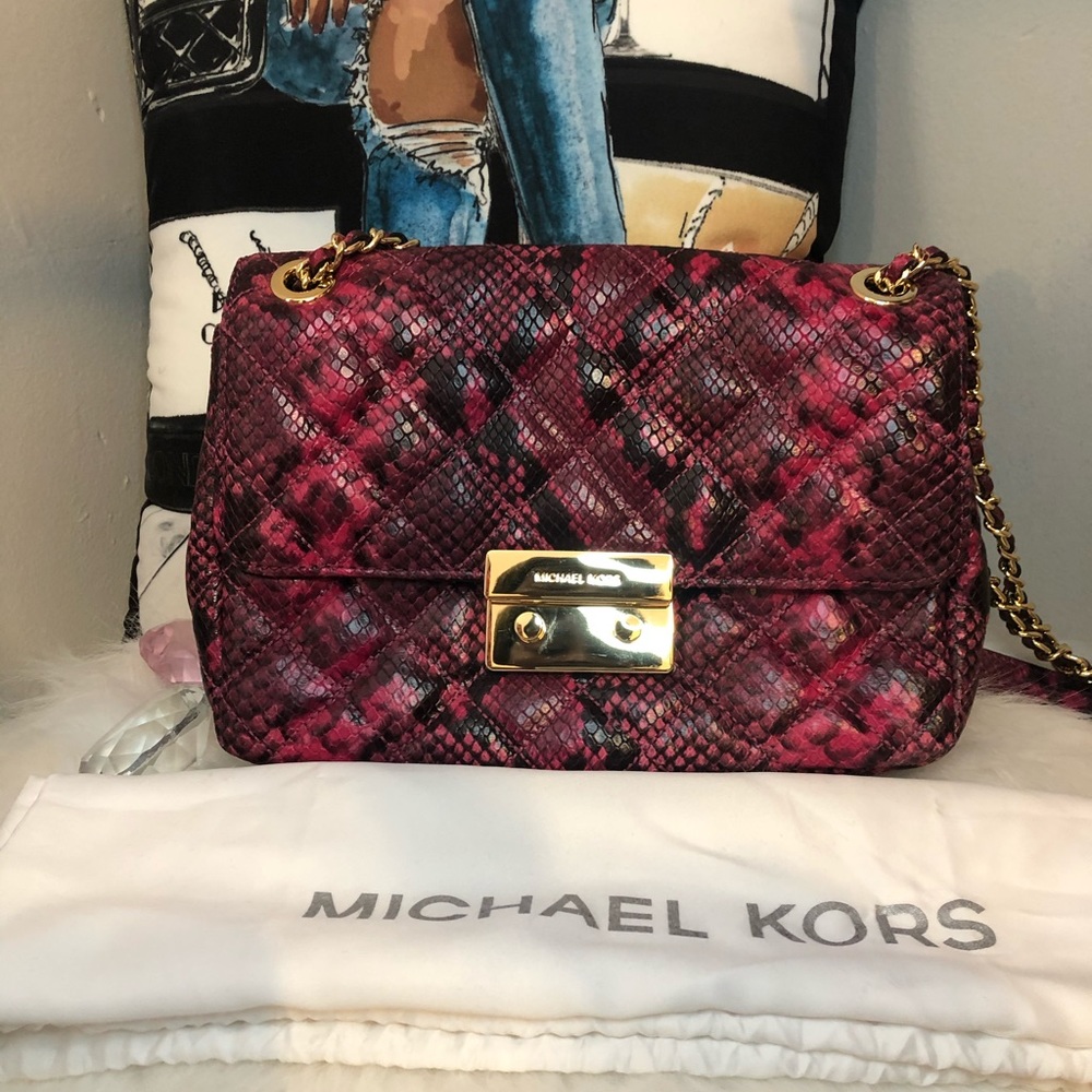 Michael Kors Sloan bag Python Print ...Excellent